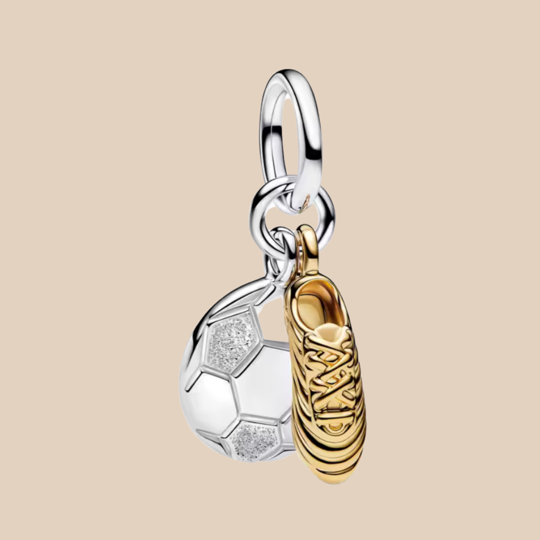 Balón y taco de fútbol