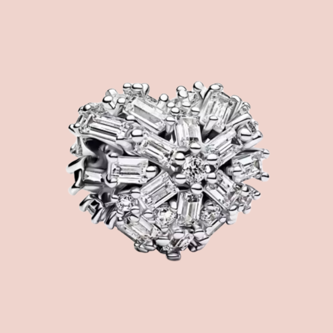 Charm corazón con piedras