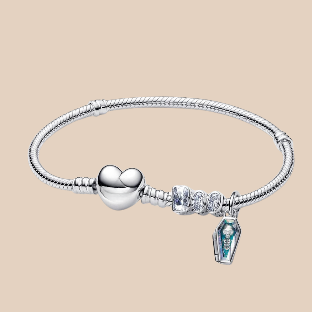 Charm ataúd con calavera